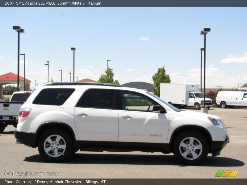 Summit White / Titanium 2007 GMC Acadia SLE AWD