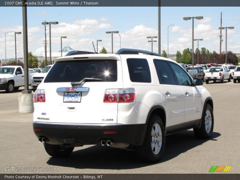 Summit White / Titanium 2007 GMC Acadia SLE AWD