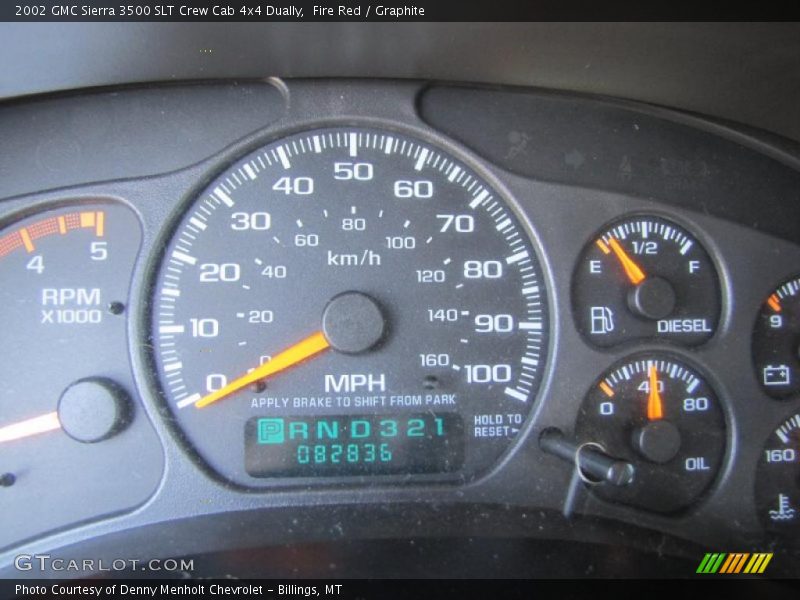 Fire Red / Graphite 2002 GMC Sierra 3500 SLT Crew Cab 4x4 Dually