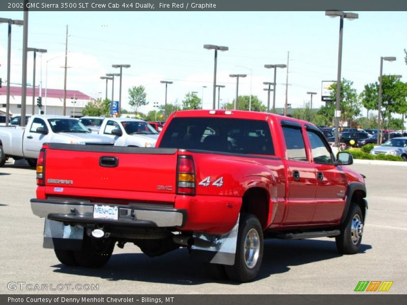 Fire Red / Graphite 2002 GMC Sierra 3500 SLT Crew Cab 4x4 Dually
