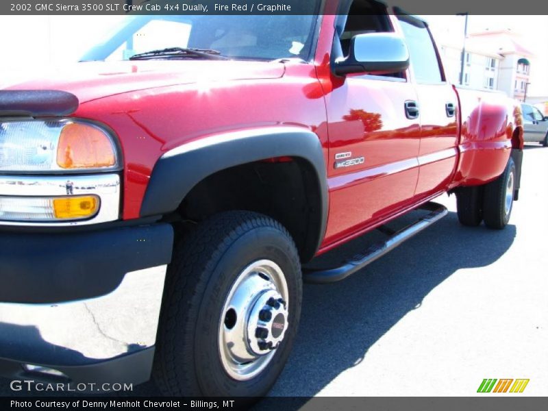 Fire Red / Graphite 2002 GMC Sierra 3500 SLT Crew Cab 4x4 Dually