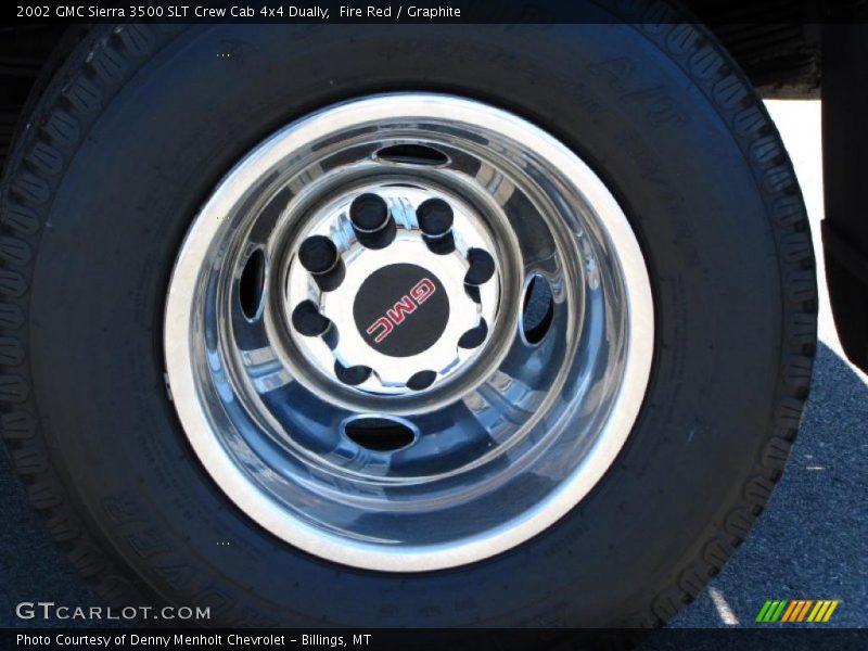 Fire Red / Graphite 2002 GMC Sierra 3500 SLT Crew Cab 4x4 Dually