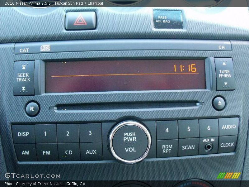 Tuscan Sun Red / Charcoal 2010 Nissan Altima 2.5 S