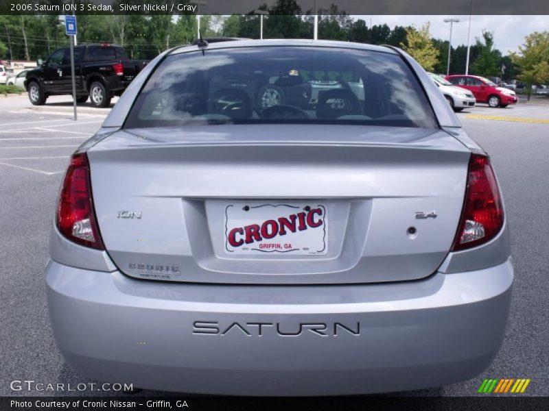 Silver Nickel / Gray 2006 Saturn ION 3 Sedan