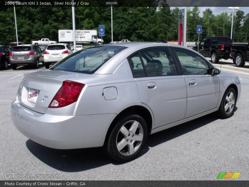 Silver Nickel / Gray 2006 Saturn ION 3 Sedan