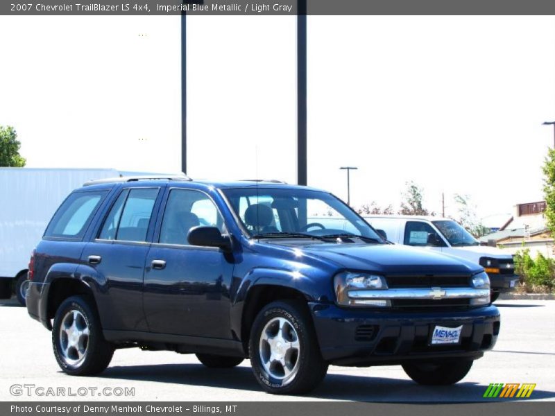 Imperial Blue Metallic / Light Gray 2007 Chevrolet TrailBlazer LS 4x4