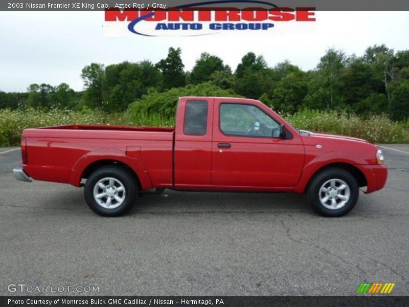 Aztec Red / Gray 2003 Nissan Frontier XE King Cab