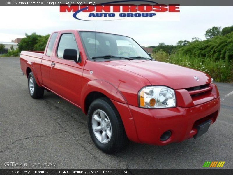 Aztec Red / Gray 2003 Nissan Frontier XE King Cab