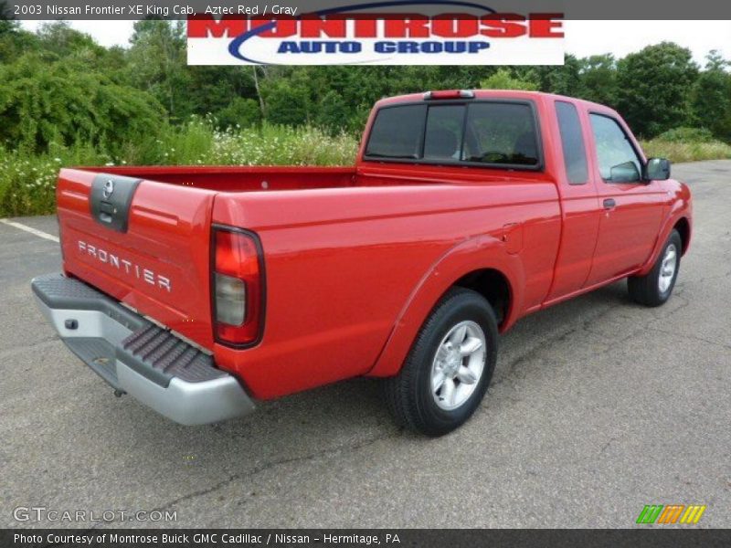 Aztec Red / Gray 2003 Nissan Frontier XE King Cab