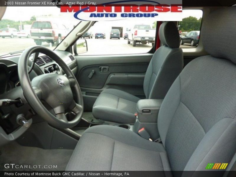 Aztec Red / Gray 2003 Nissan Frontier XE King Cab