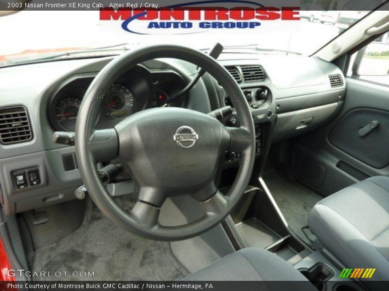Aztec Red / Gray 2003 Nissan Frontier XE King Cab