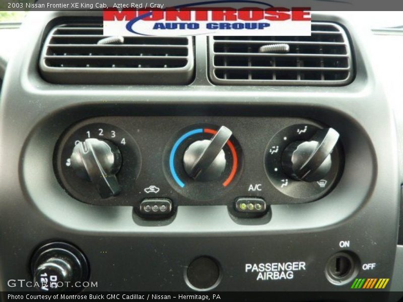 Aztec Red / Gray 2003 Nissan Frontier XE King Cab