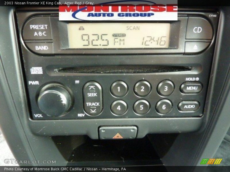 Aztec Red / Gray 2003 Nissan Frontier XE King Cab