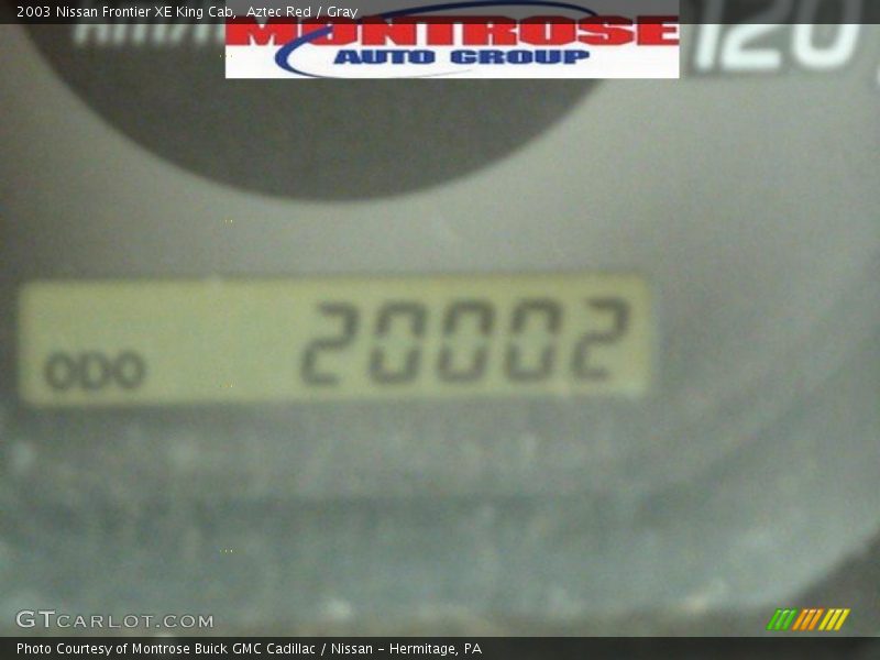 Aztec Red / Gray 2003 Nissan Frontier XE King Cab