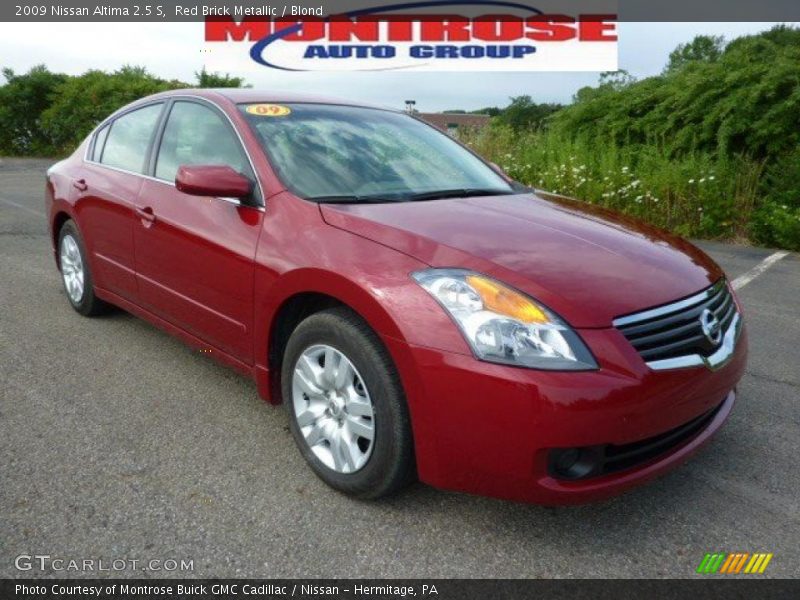 Red Brick Metallic / Blond 2009 Nissan Altima 2.5 S