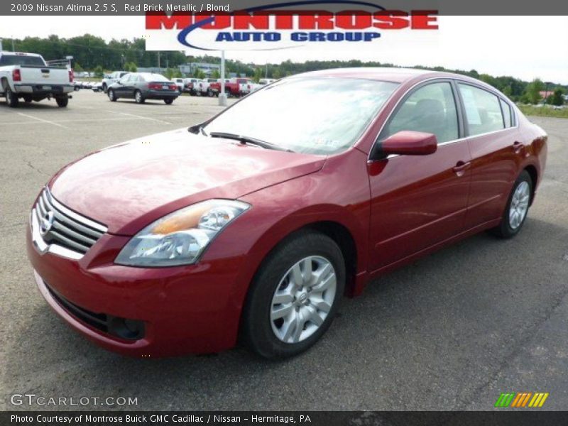 Red Brick Metallic / Blond 2009 Nissan Altima 2.5 S
