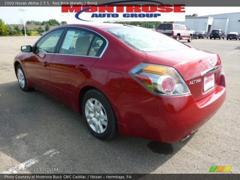 Red Brick Metallic / Blond 2009 Nissan Altima 2.5 S