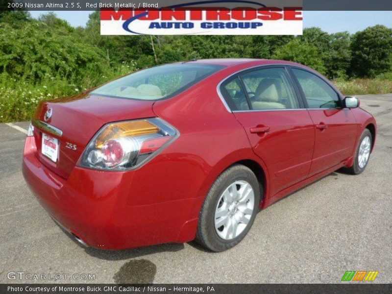 Red Brick Metallic / Blond 2009 Nissan Altima 2.5 S