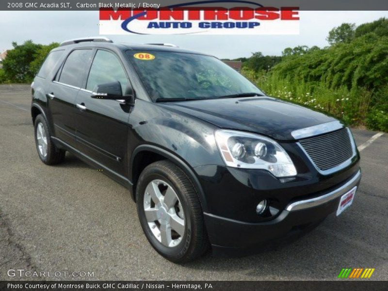 Carbon Black Metallic / Ebony 2008 GMC Acadia SLT