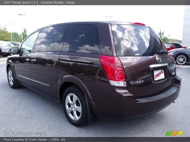 Chestnut Metallic / Beige 2007 Nissan Quest 3.5 S