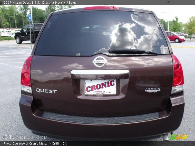 Chestnut Metallic / Beige 2007 Nissan Quest 3.5 S