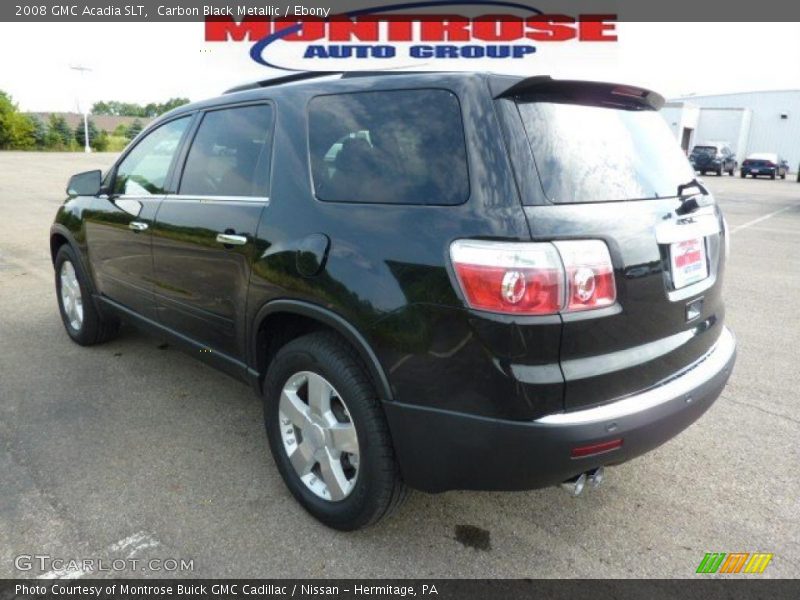 Carbon Black Metallic / Ebony 2008 GMC Acadia SLT