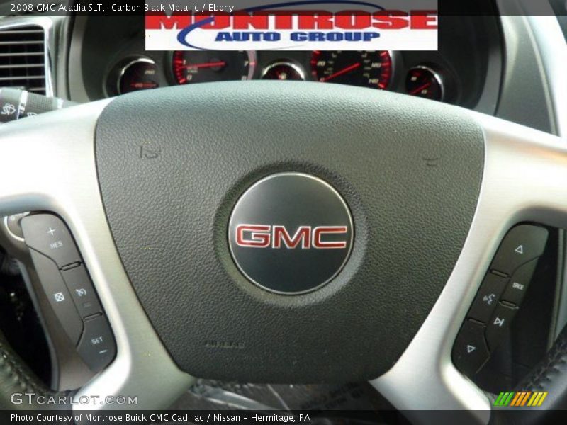Carbon Black Metallic / Ebony 2008 GMC Acadia SLT