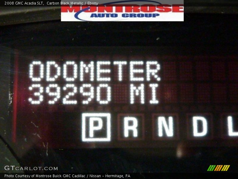 Carbon Black Metallic / Ebony 2008 GMC Acadia SLT