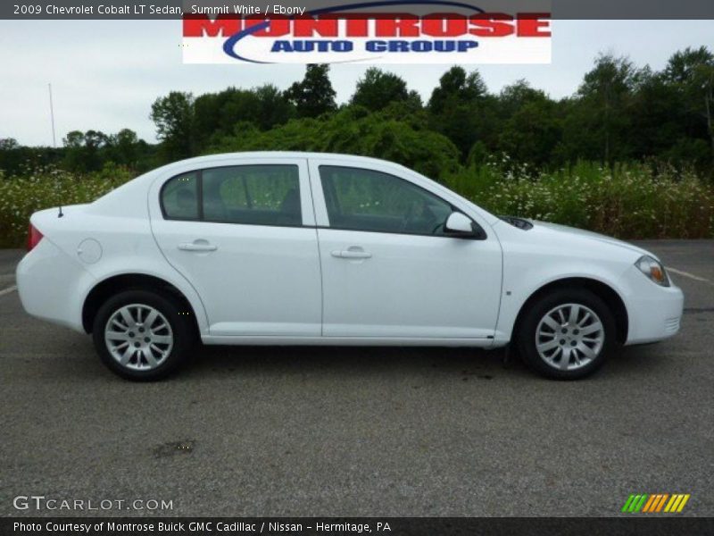 Summit White / Ebony 2009 Chevrolet Cobalt LT Sedan