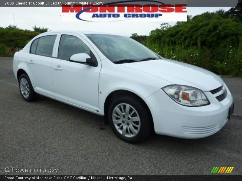 Summit White / Ebony 2009 Chevrolet Cobalt LT Sedan