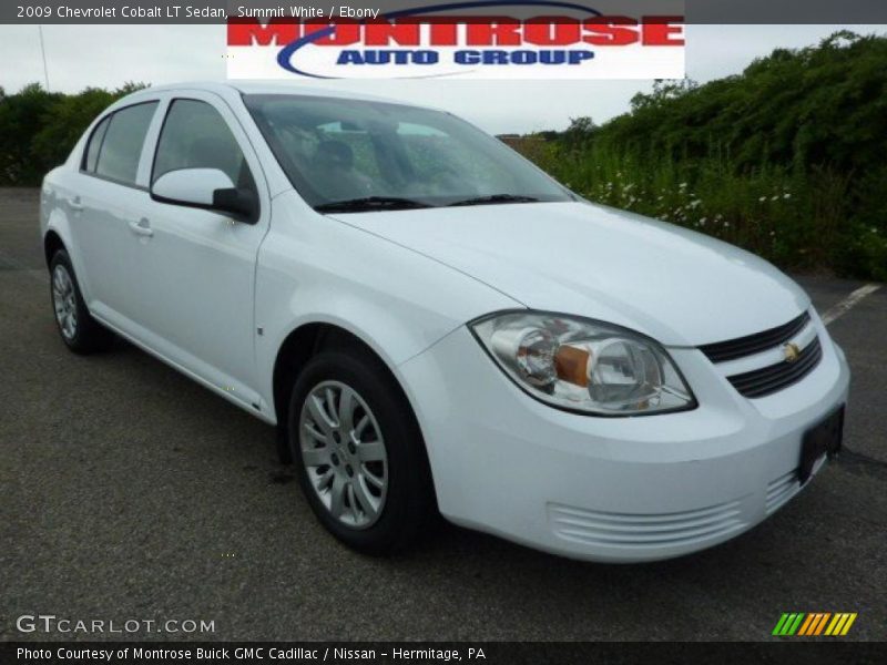 Summit White / Ebony 2009 Chevrolet Cobalt LT Sedan