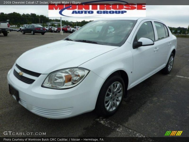 Summit White / Ebony 2009 Chevrolet Cobalt LT Sedan