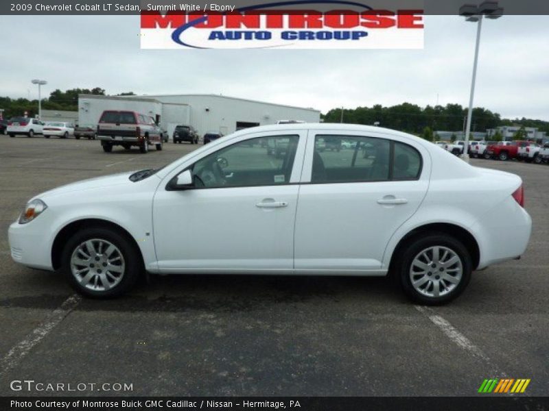 Summit White / Ebony 2009 Chevrolet Cobalt LT Sedan
