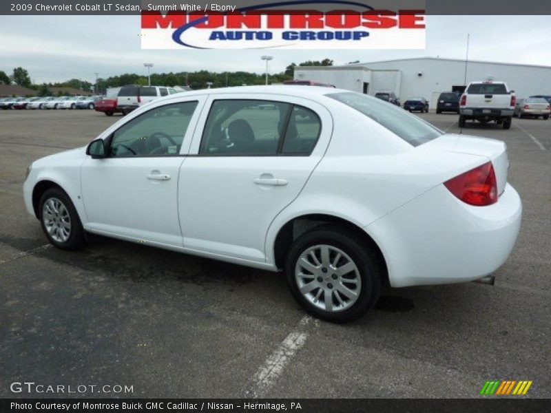 Summit White / Ebony 2009 Chevrolet Cobalt LT Sedan