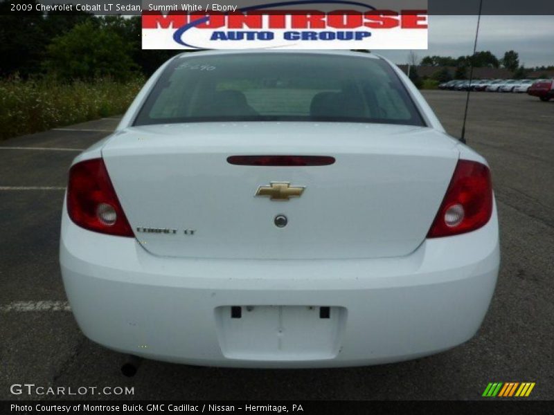 Summit White / Ebony 2009 Chevrolet Cobalt LT Sedan