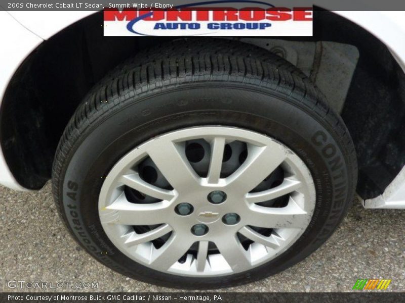 Summit White / Ebony 2009 Chevrolet Cobalt LT Sedan