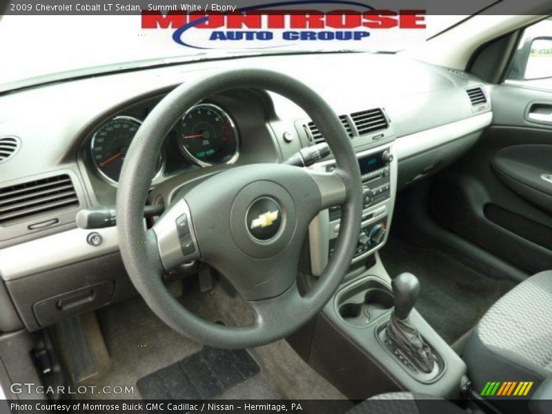 Summit White / Ebony 2009 Chevrolet Cobalt LT Sedan
