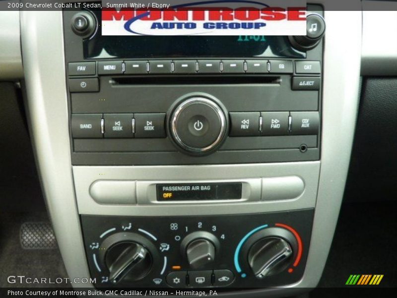 Summit White / Ebony 2009 Chevrolet Cobalt LT Sedan