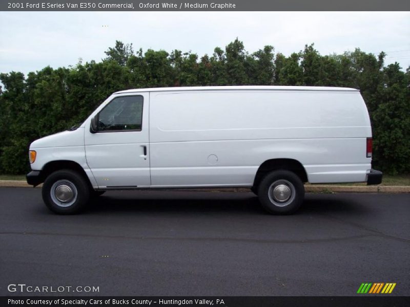 Oxford White / Medium Graphite 2001 Ford E Series Van E350 Commercial