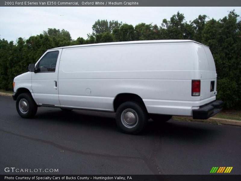 Oxford White / Medium Graphite 2001 Ford E Series Van E350 Commercial