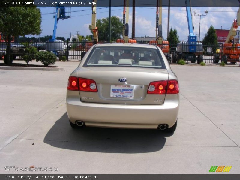 Light Almond Beige / Beige 2008 Kia Optima LX V6