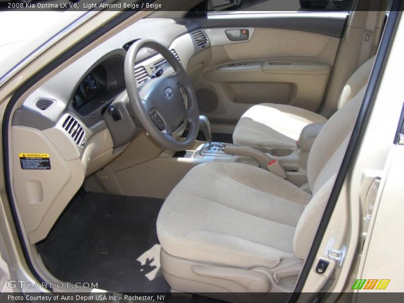 Light Almond Beige / Beige 2008 Kia Optima LX V6