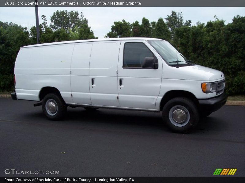 Oxford White / Medium Graphite 2001 Ford E Series Van E350 Commercial
