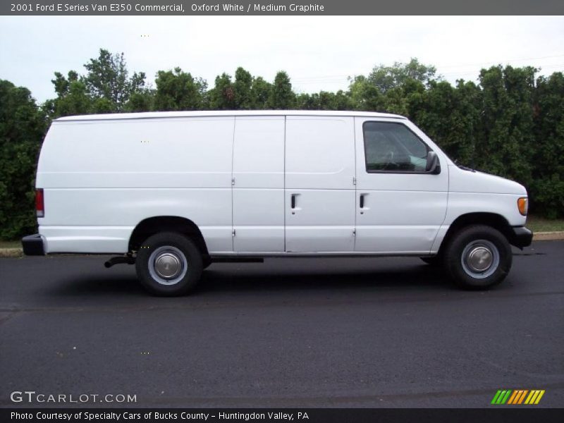 Oxford White / Medium Graphite 2001 Ford E Series Van E350 Commercial