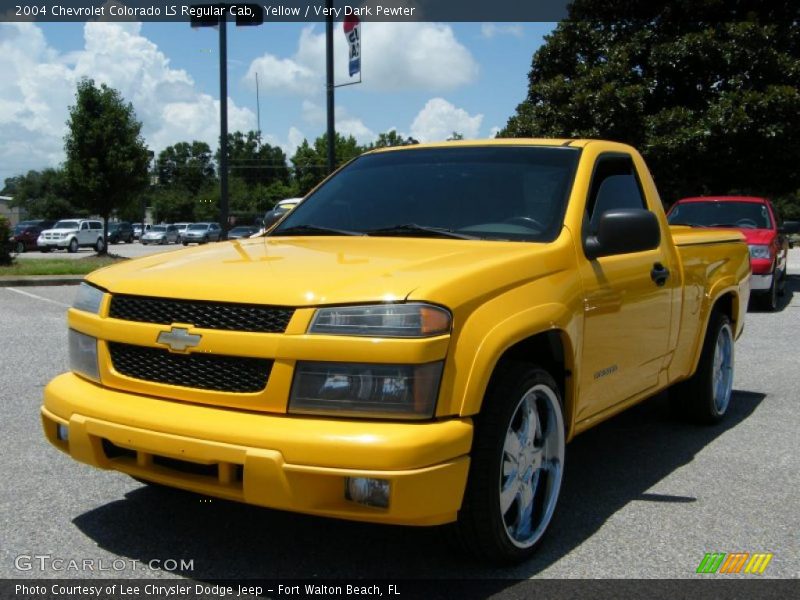 Yellow / Very Dark Pewter 2004 Chevrolet Colorado LS Regular Cab