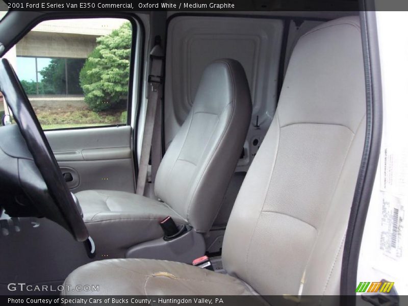 Oxford White / Medium Graphite 2001 Ford E Series Van E350 Commercial