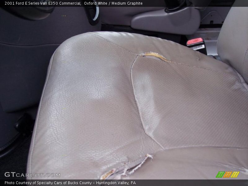 Oxford White / Medium Graphite 2001 Ford E Series Van E350 Commercial