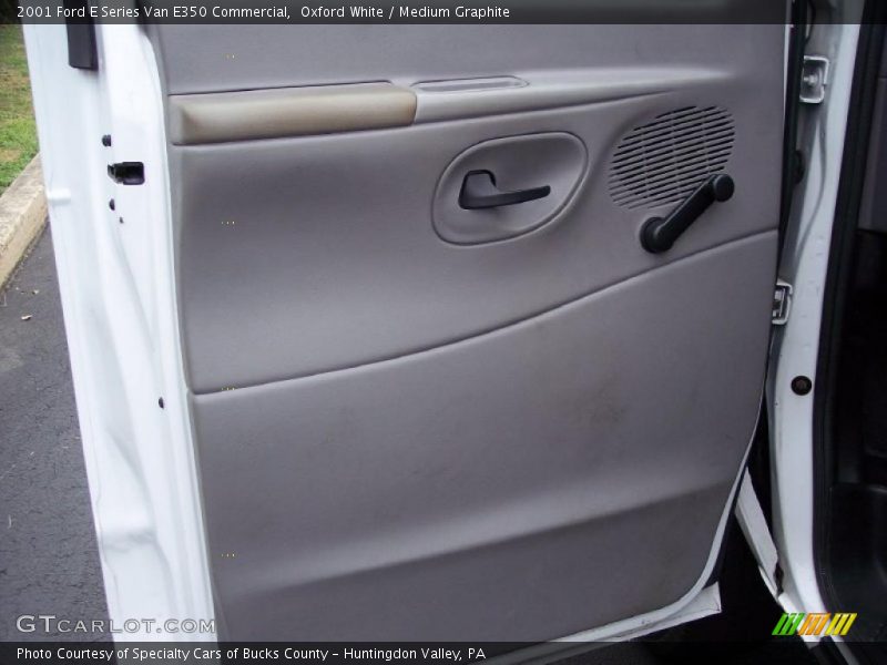 Oxford White / Medium Graphite 2001 Ford E Series Van E350 Commercial