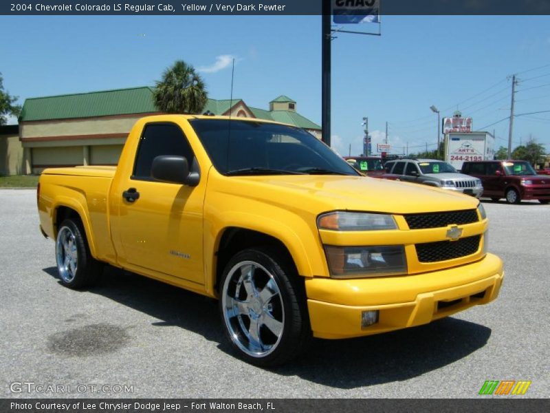 Yellow / Very Dark Pewter 2004 Chevrolet Colorado LS Regular Cab