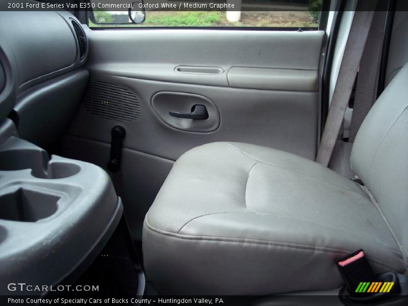 Oxford White / Medium Graphite 2001 Ford E Series Van E350 Commercial